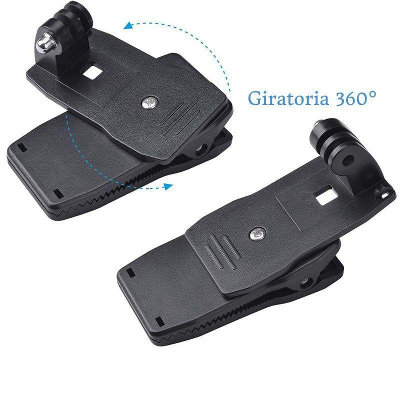 Clip De Mochila Rotatorio 360° Para Cámaras GoPro Y Otras-6