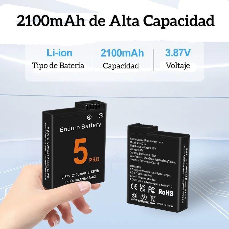 Batería recargable para DJI Osmo 3 / 4 / 5 de 2100 mAh -4