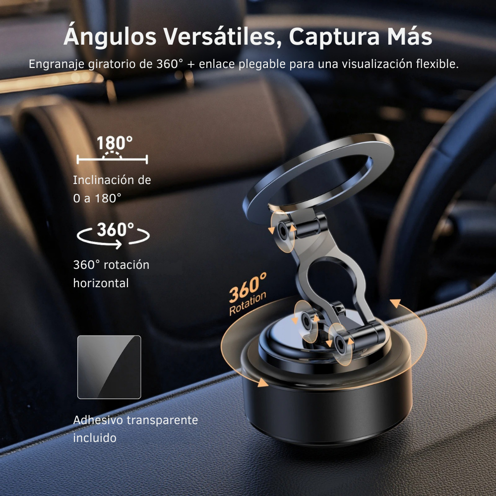 Soporte Auto Magsafe con Ventosa Eléctrica 360° para Celular-3