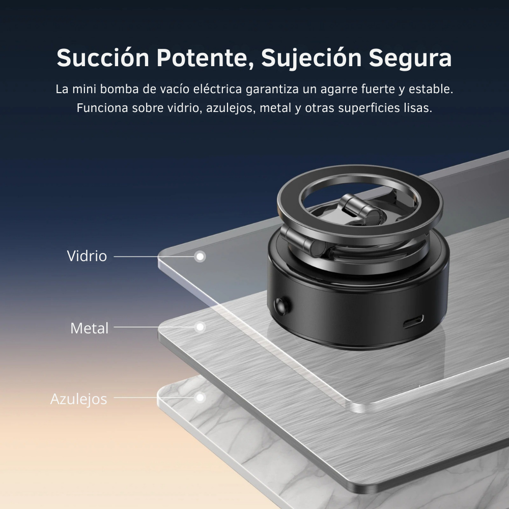 Soporte Auto Magsafe con Ventosa Eléctrica 360° para Celular-4