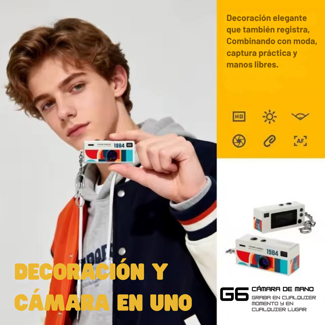 Mini Cámara Digital Portátil Full HD 1080p + MicroSD 32GB-5