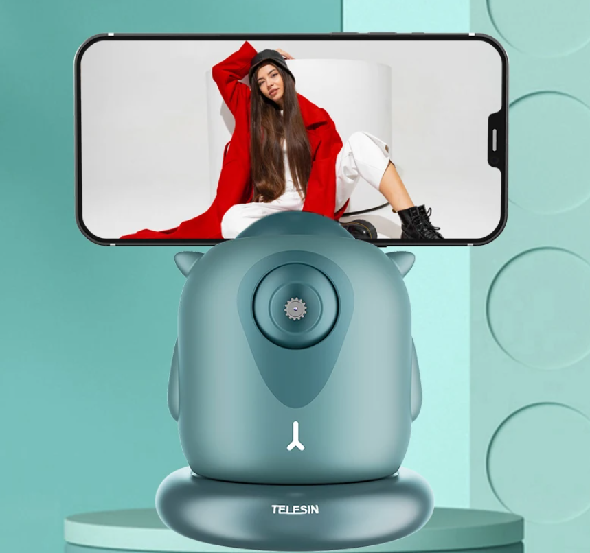 Soporte Smartphone Seguimiento Rostro 360 Rotación - Telesin-6