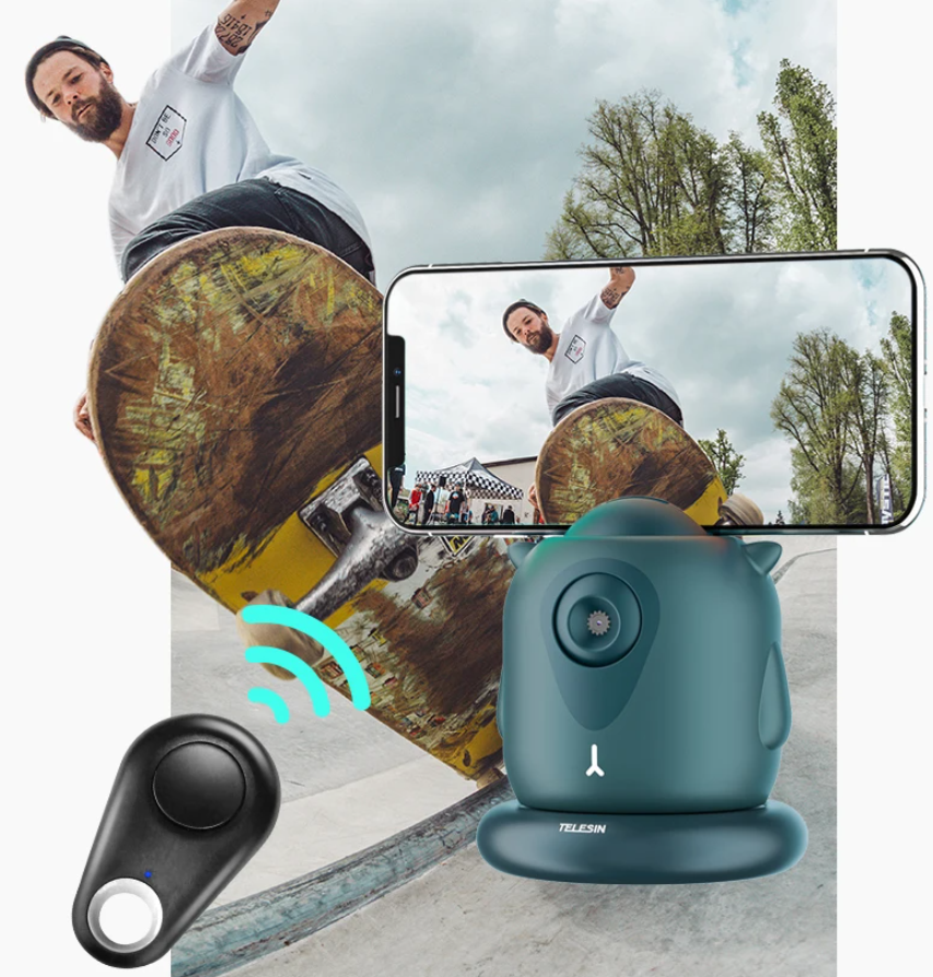 Soporte Smartphone Seguimiento Rostro 360 Rotación - Telesin-7