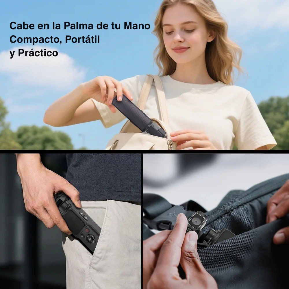 Cámara Pocket 4K 75MP con Gimbal 3 Ejes para Vlog Contenido-5