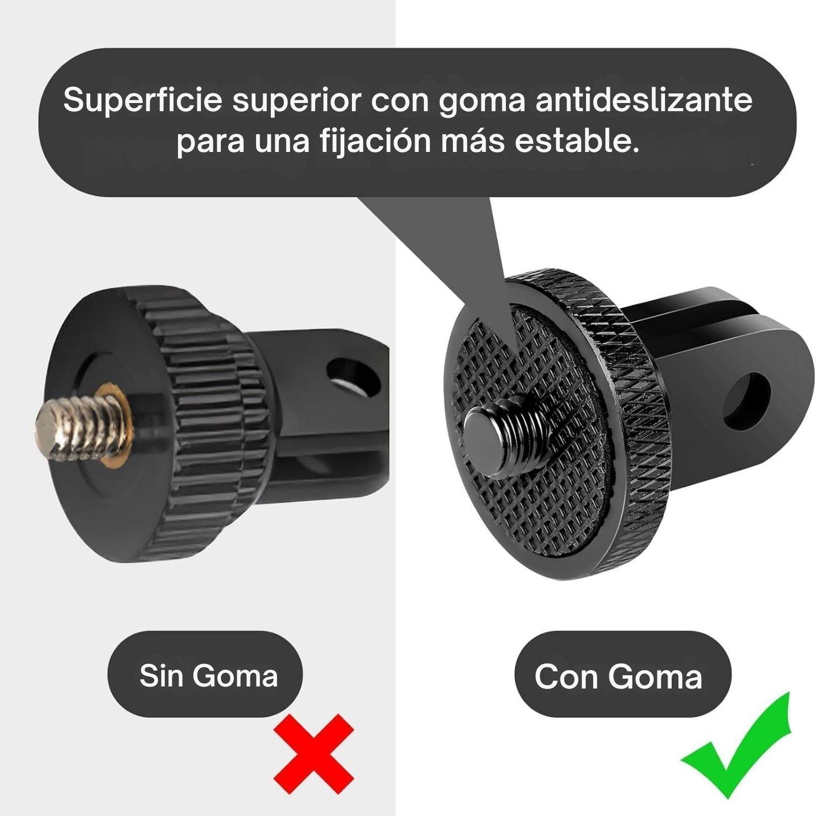 Adaptador Aluminio Trípode Rosca 1/4 para Cámaras-2