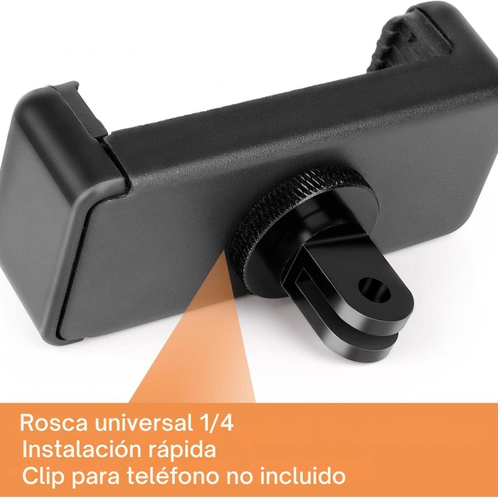 Adaptador Aluminio Trípode Rosca 1/4 para Cámaras-4