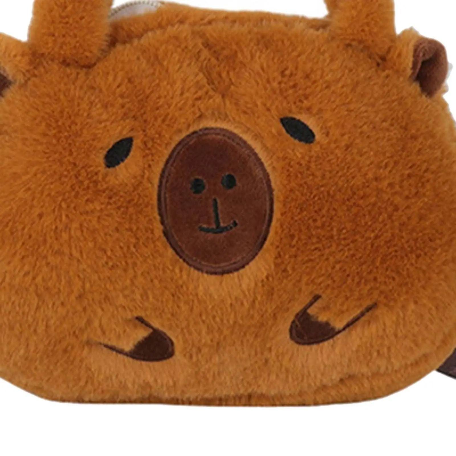Bolso Capibara de Peluche Kawaii: ¡Dulzura y Estilo-0