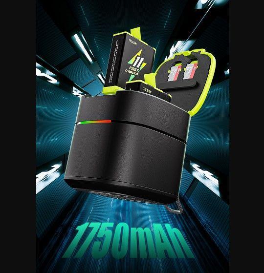 Cargador Doble + 2 baterías Carga Rapida para GoPro 9 / 10 / 11 / 12 - Telesin-2