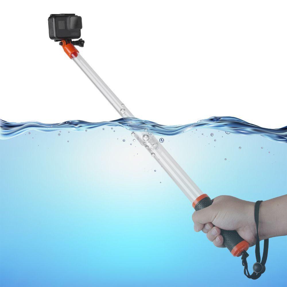 Bastón Flotante Transparente para Gopro u otras - Telesin-2