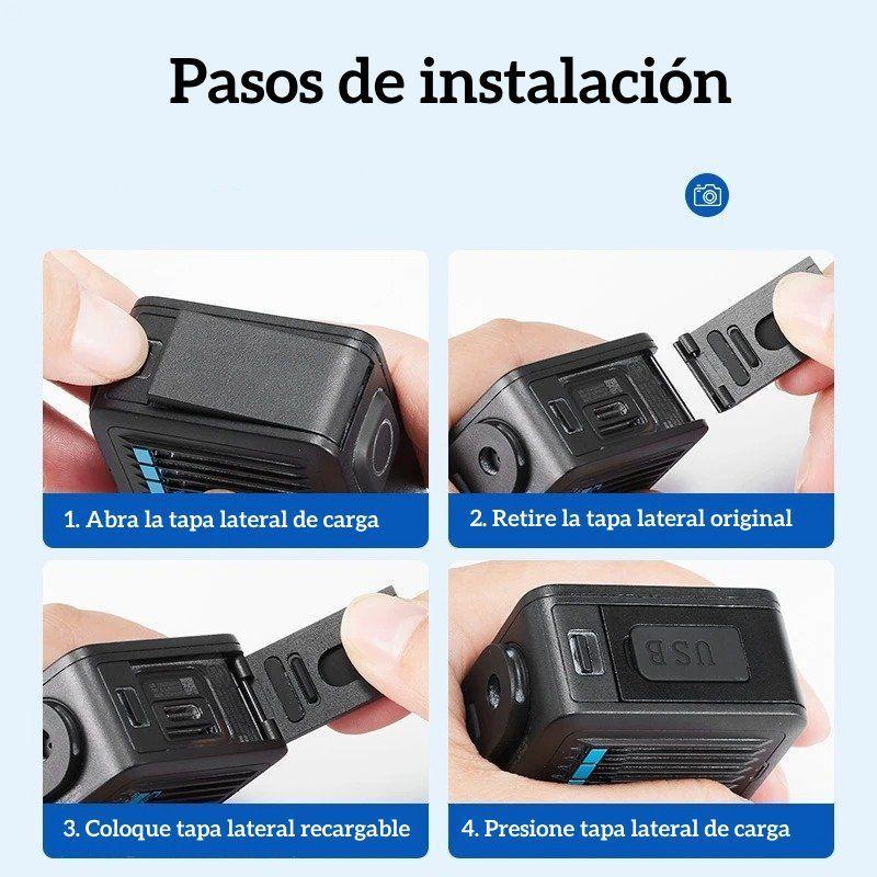 Repuesto Tapa Lateral Acceso Carga Para GoPro Hero 4K 2024-2
