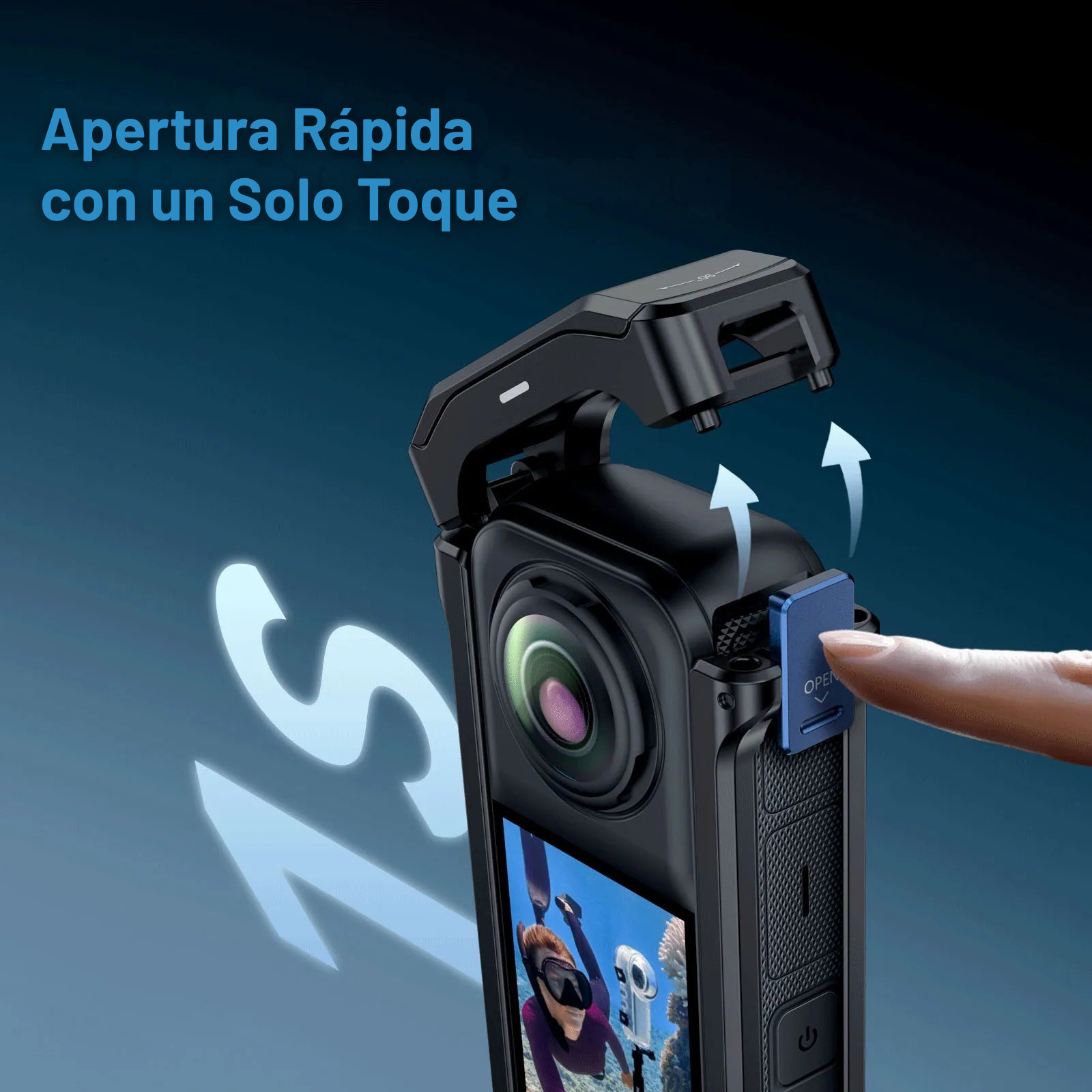 Jaula Aluminio Para Insta360 X4 Protector Cámara Soporte-3