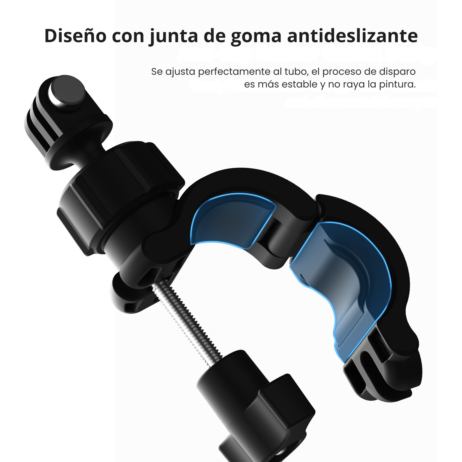 Soporte Bicicleta Cámara Acción Clip 360° Manubrio Ajustable-4