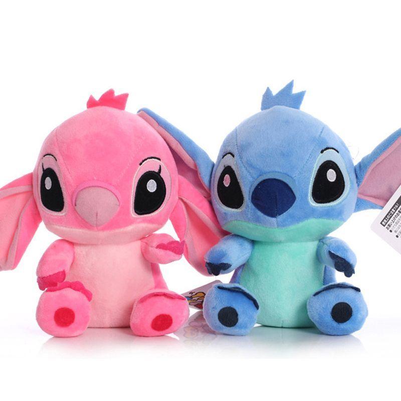 Set Peluches Stitch y Angel de Lilo Y Stitch 20 Cm Kawaii-2