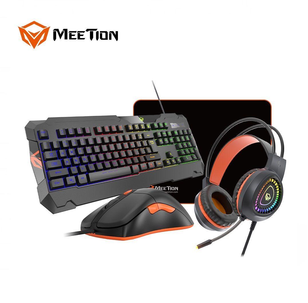 Kit Gamer 4 En 1 C505, Audífonos, Teclado, Mouse Y Pad Mouse-1