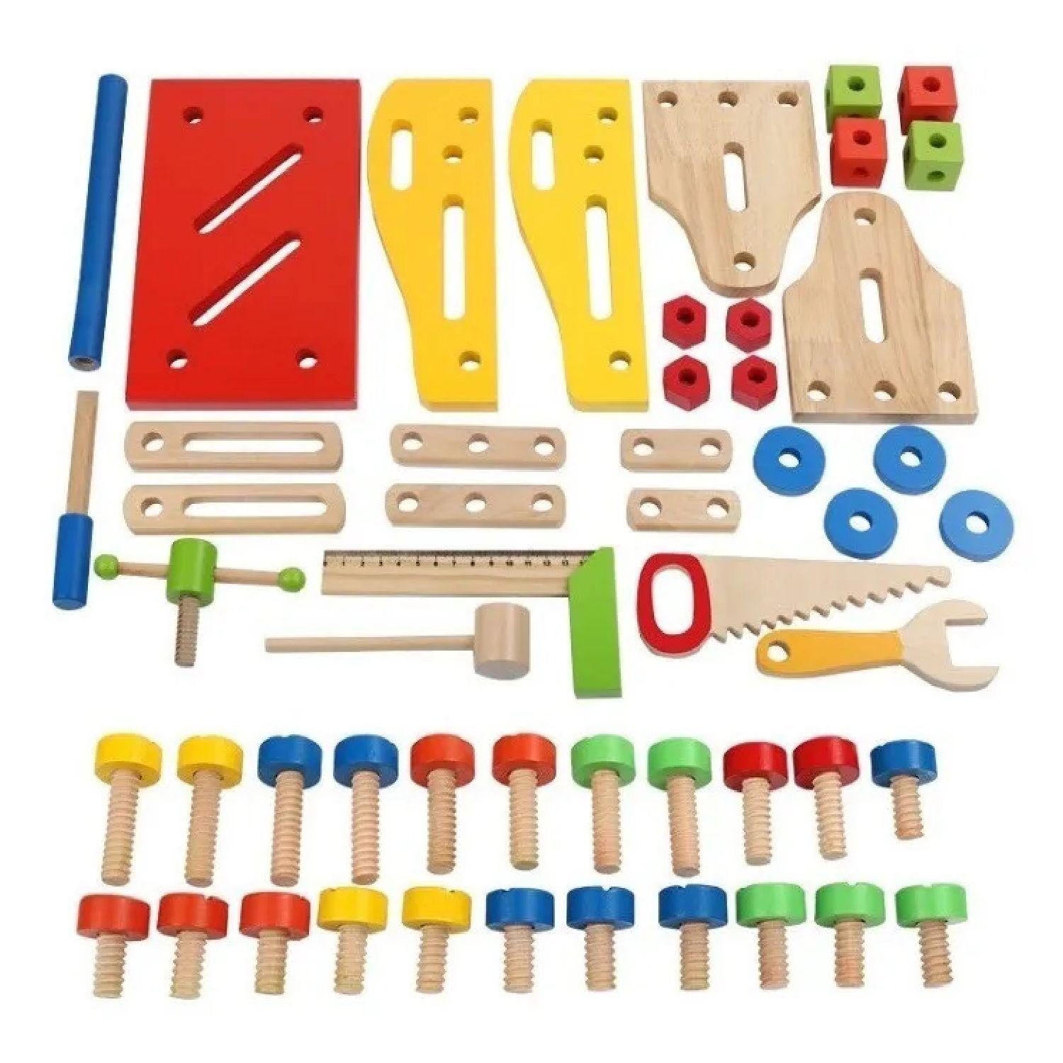 Canasto de Herramientas Multifuncional Didáctico en Madera-3
