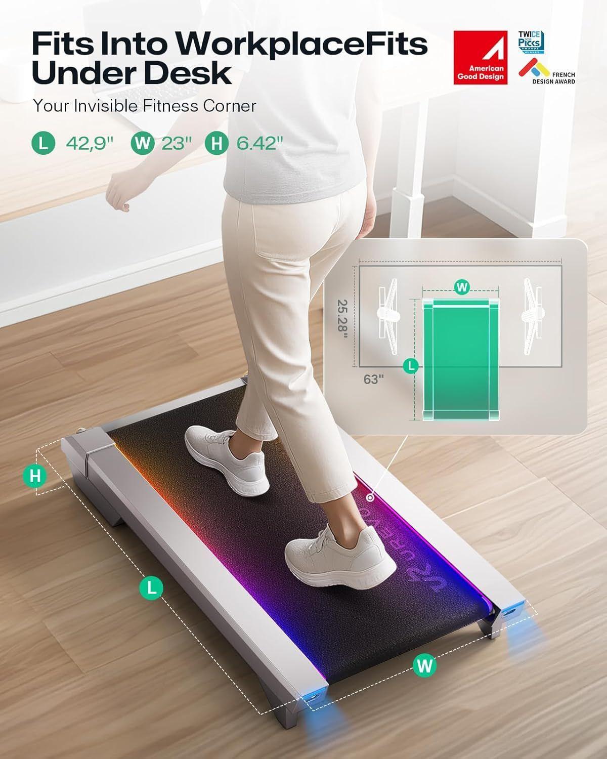 UREVO CyberPad for home Almohadilla inteligente para caminar con 14 de inclinaci n autom tica-3