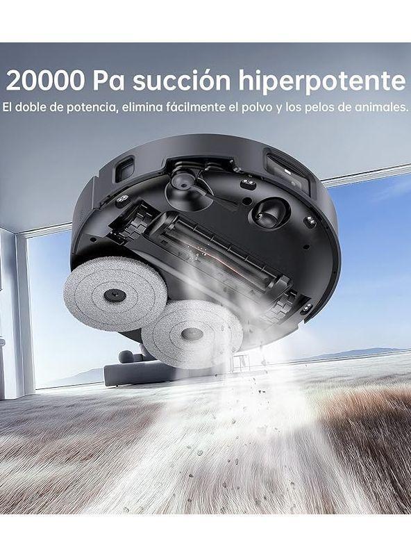 Marca JONR X1 MAX 20000 Pa Ultra Succión Robot Aspirador y Fregasuelos-5