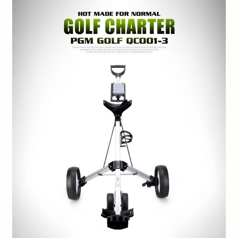 Carro De Golf 4 Ruedas Plegable Carrito Manual y Ligero-3