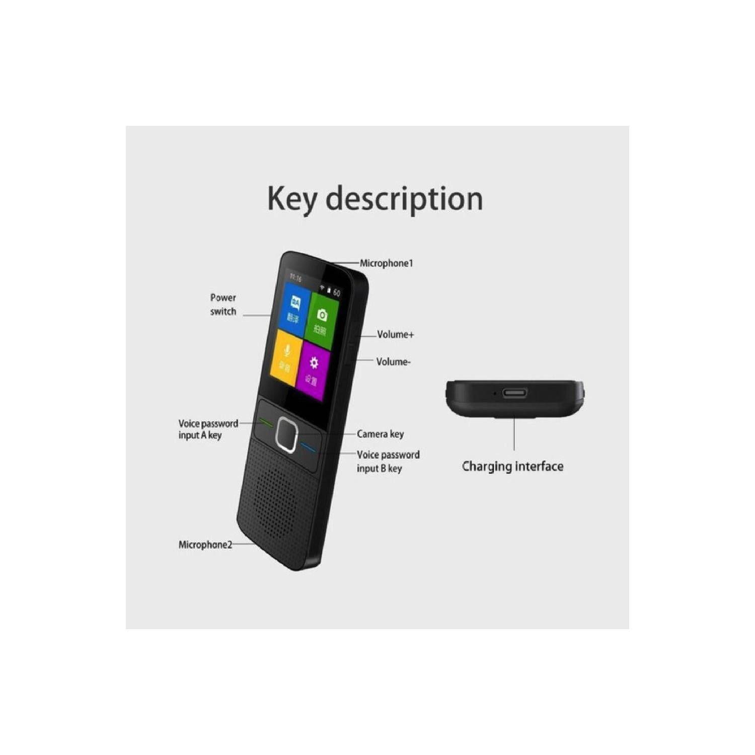 Inteligente Traductor T10 Simultáneo Para 137 Idiomas Tiempo Real V2 (Bluetooth)-3