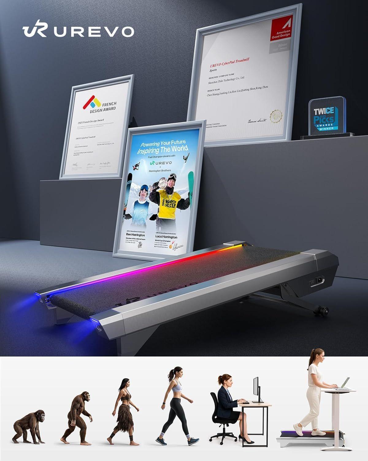 UREVO CyberPad for office Almohadilla inteligente para caminar con 14 de inclinaci n autom tica-2