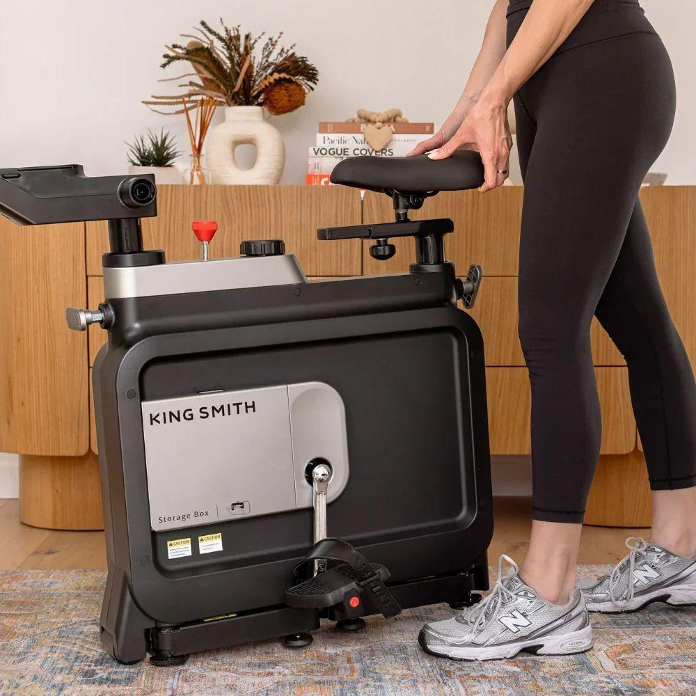 Bicicleta est tica plegable KingSmith W1B para interiores debajo del escritorio-2