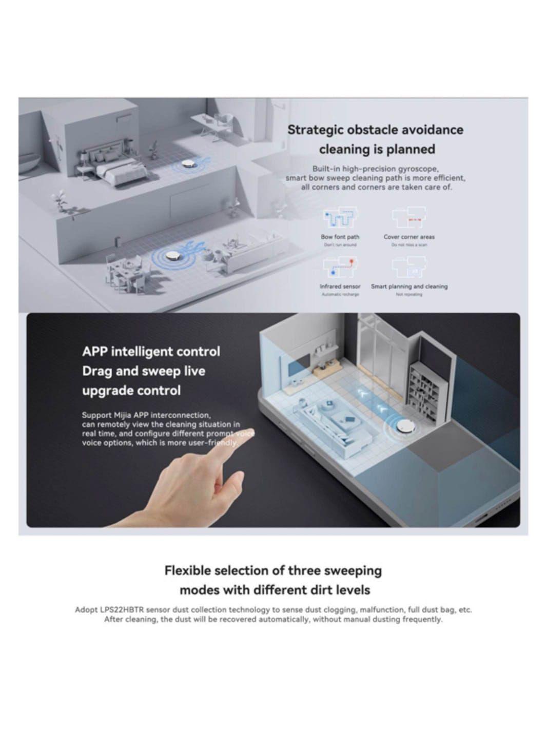 Aspiradora Xiaomi Lydsto G2 Base Inteligente y Mop-4