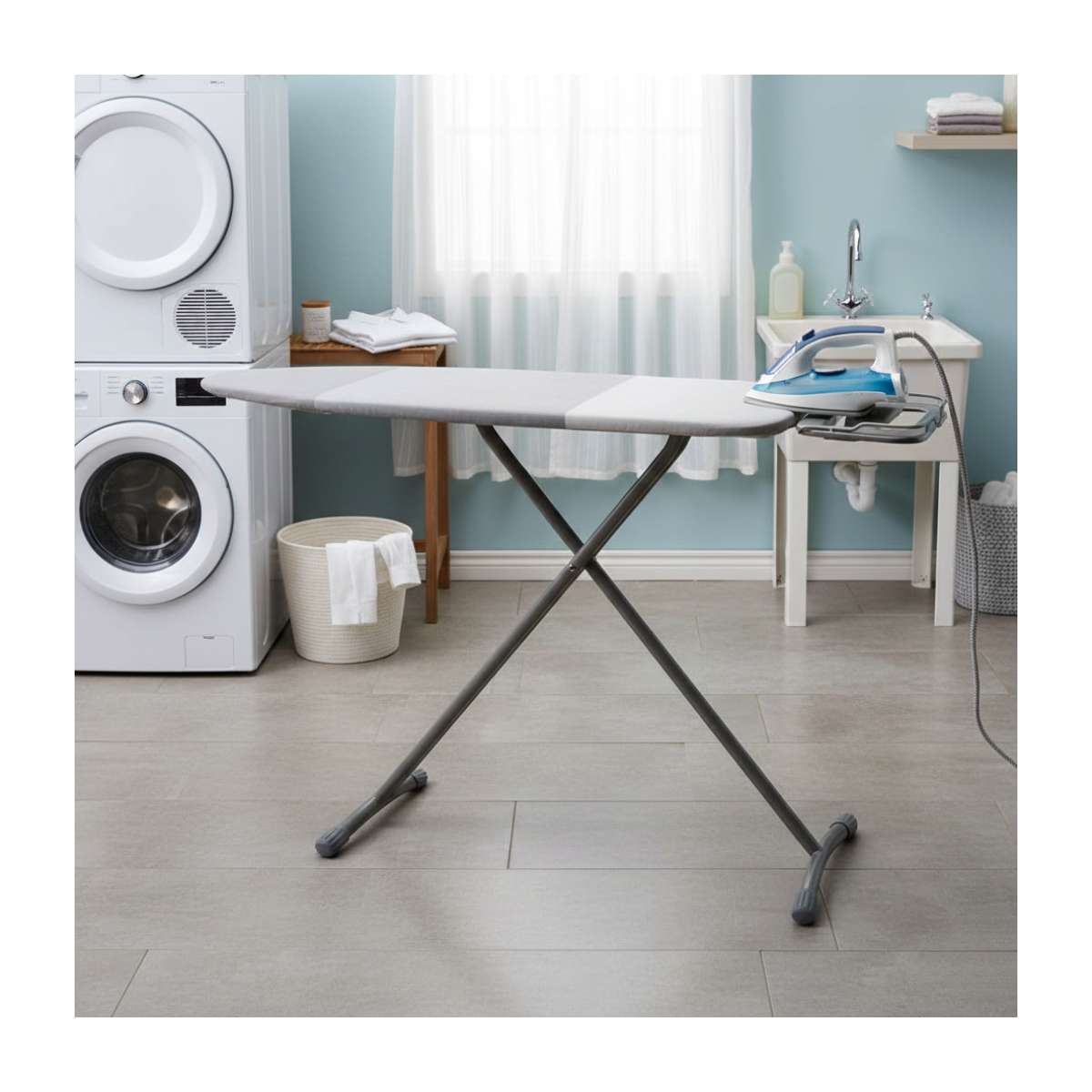 Tabla De Planchar Home Mesa De Planchar Metal Pp Tela Colores-2