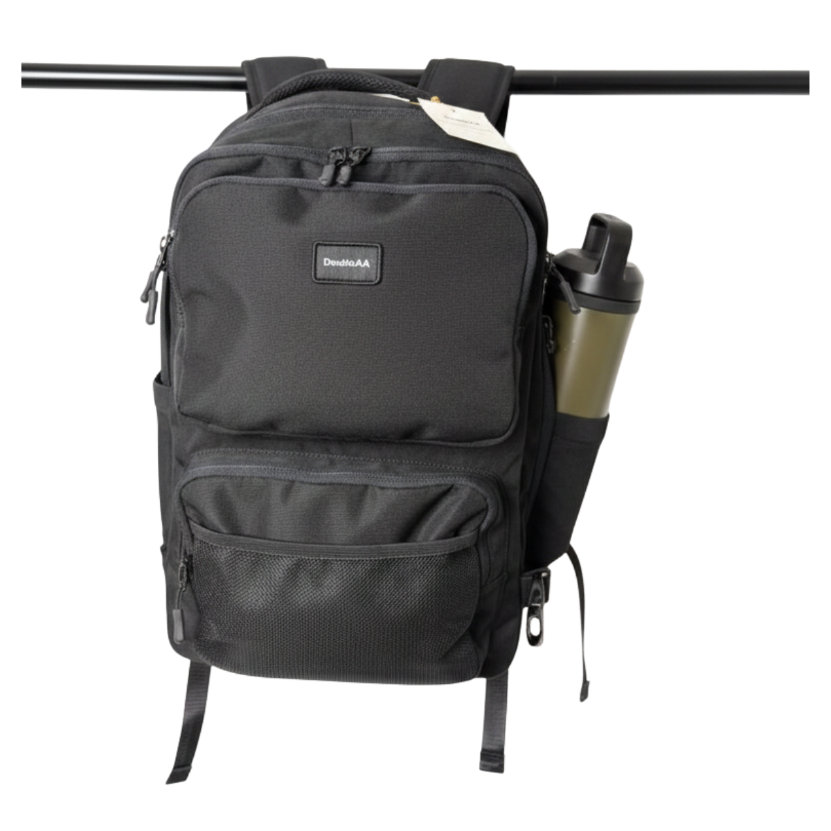 Mochila Escolar Reforzada Negra / Azul Gran Capacidad y Multibolsillos Incluye Puerto USB - Cable -4