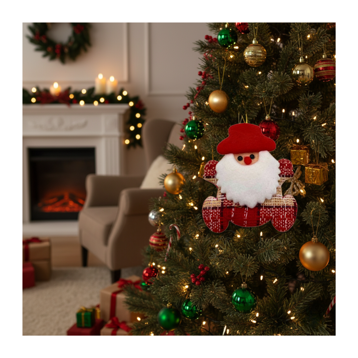 Pack 12 Adornos Surtidos Para Árbol De Navidad Decoración Navidad 2025-6