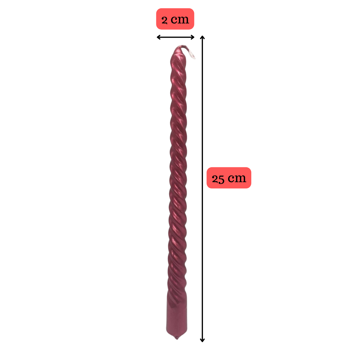 Pack De 4 Velas Decoración Navidad 25cm Navidad 2025-1