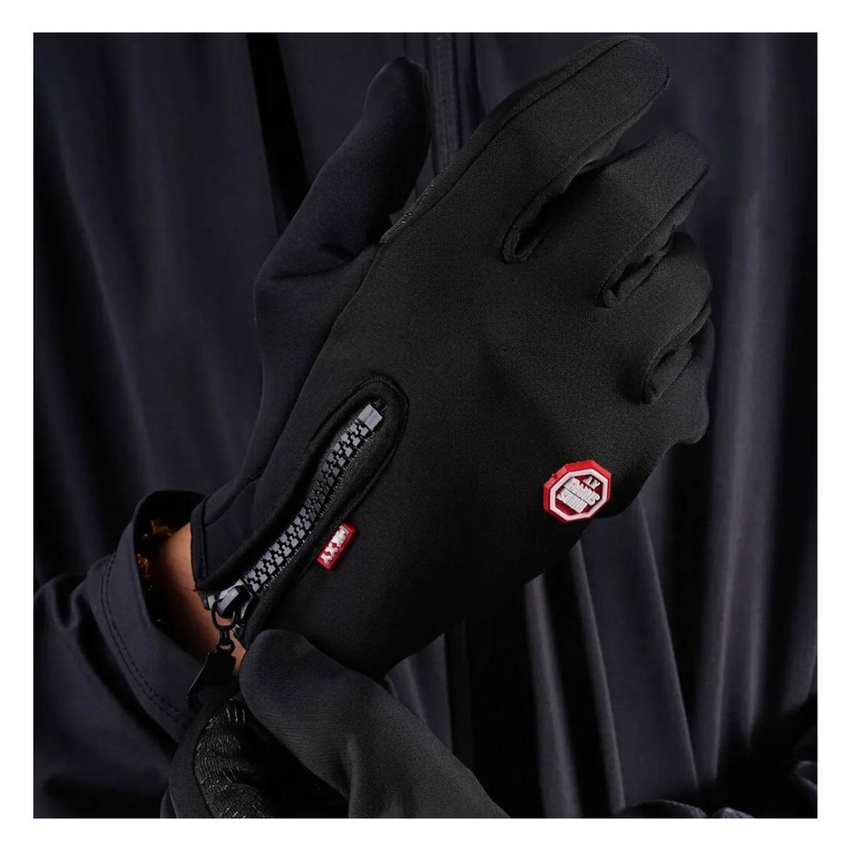 Guantes Térmicos e Impermeables para Ciclismo y Running con Pantalla Táctil y Palma-2