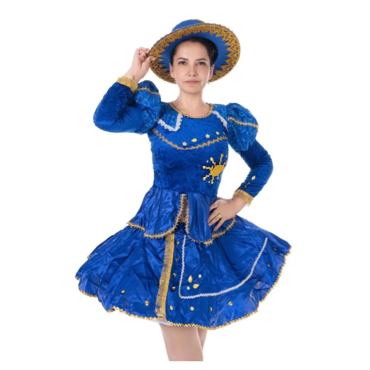 Traje Caporal Juvenil Adulta Con Falso Incluye Sombrero Fiestas Patria-0