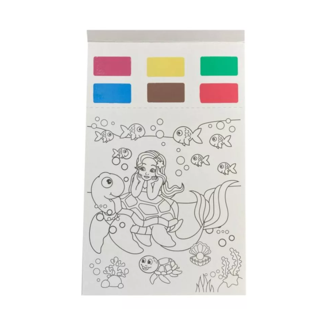 Libro Colorear Pincel Libro Pintar Sirena Dibujar Divertidos-3