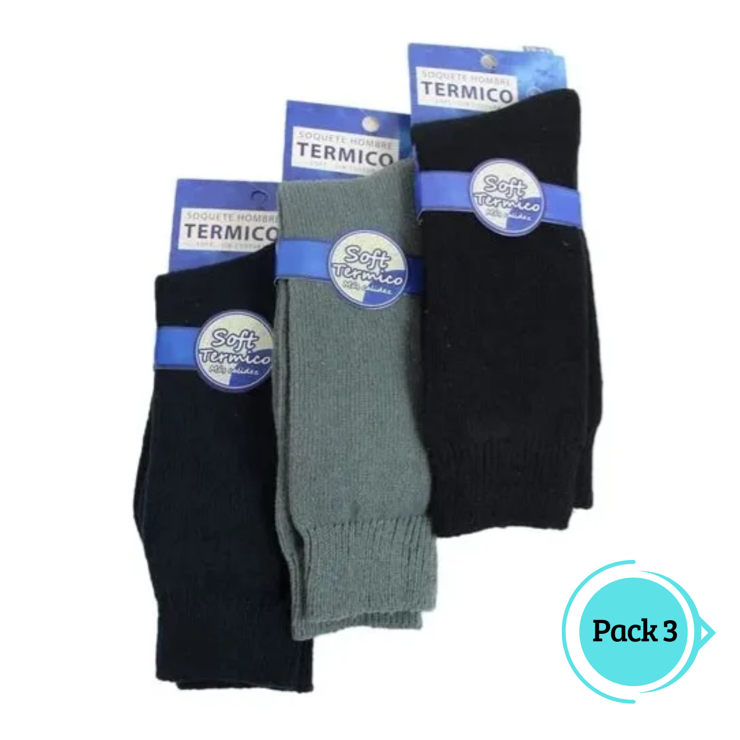 Pack 3 Calcetines Soquete Térmico Soft Hombre-2