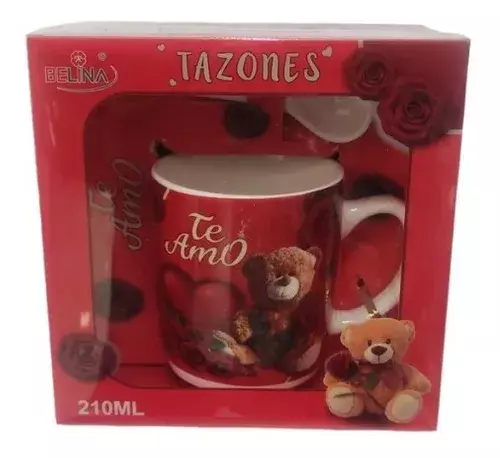 Taza Con Cuchara Para El Día Del Amor San Valentín-0