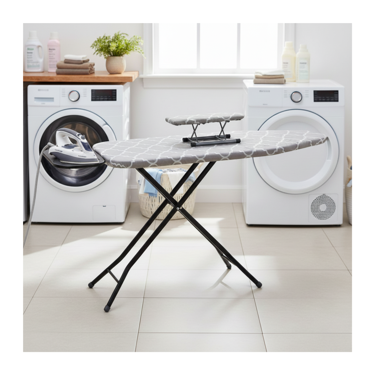 Tabla De Planchar Mesa De Planchar Home Metal Pp Tela Incluye Mini Tabla-0