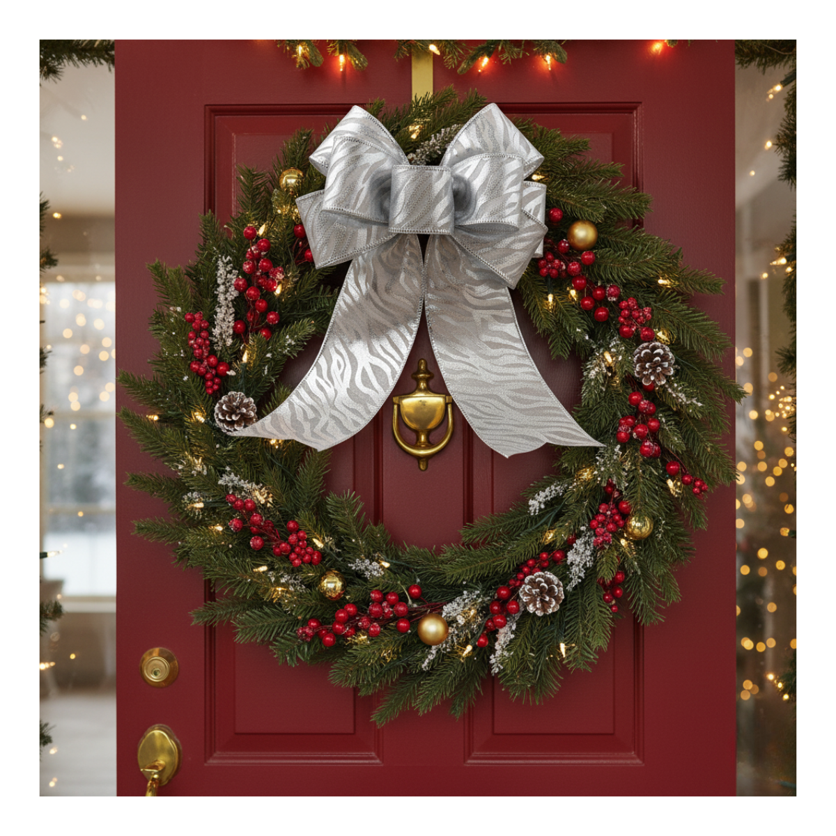 Pack 2 Cintas De Navidad Diseños Varios Copos Nieve Navidad 2025-3