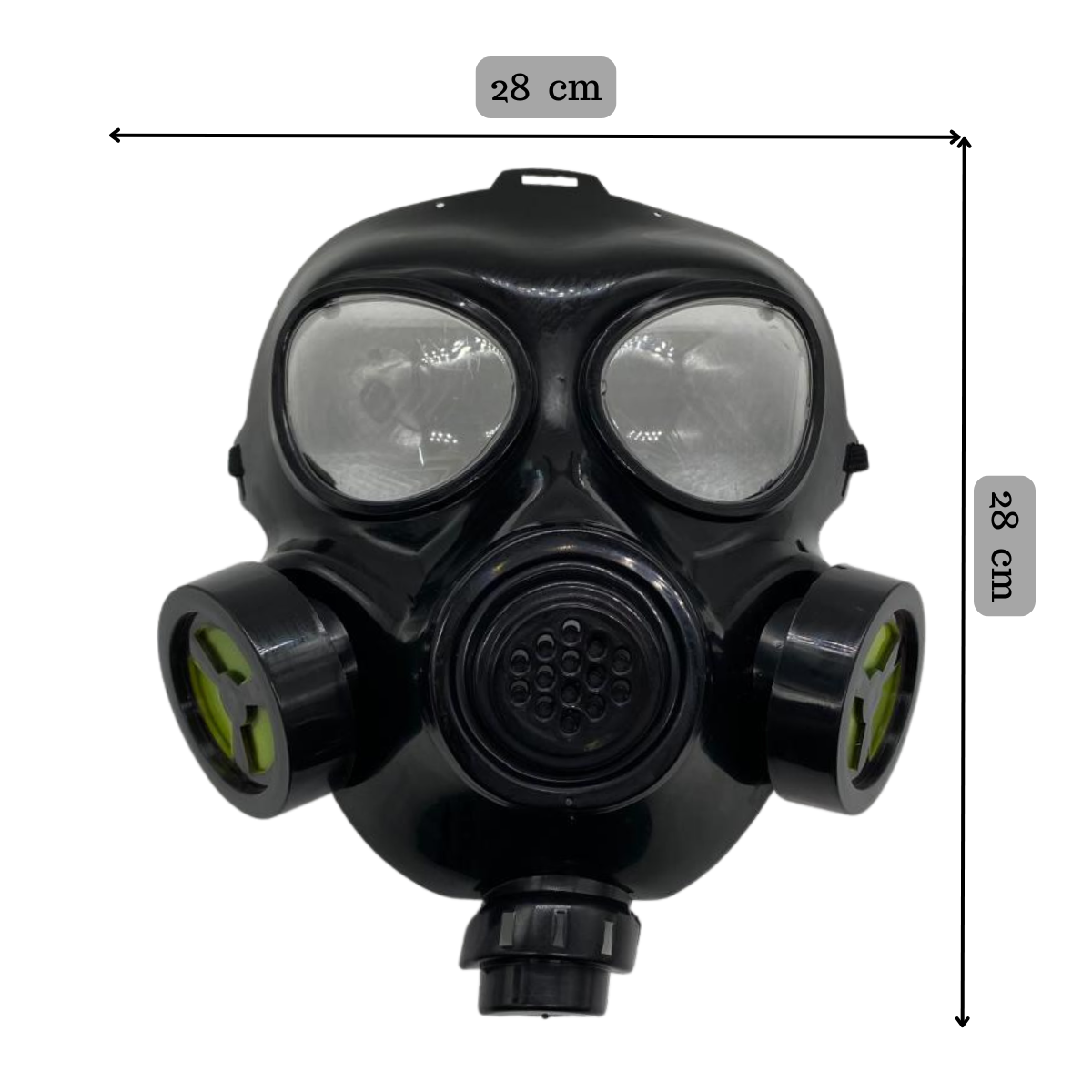 Mascara Hallowen Plastica Hazard Disfraz Hallowen 2025-3