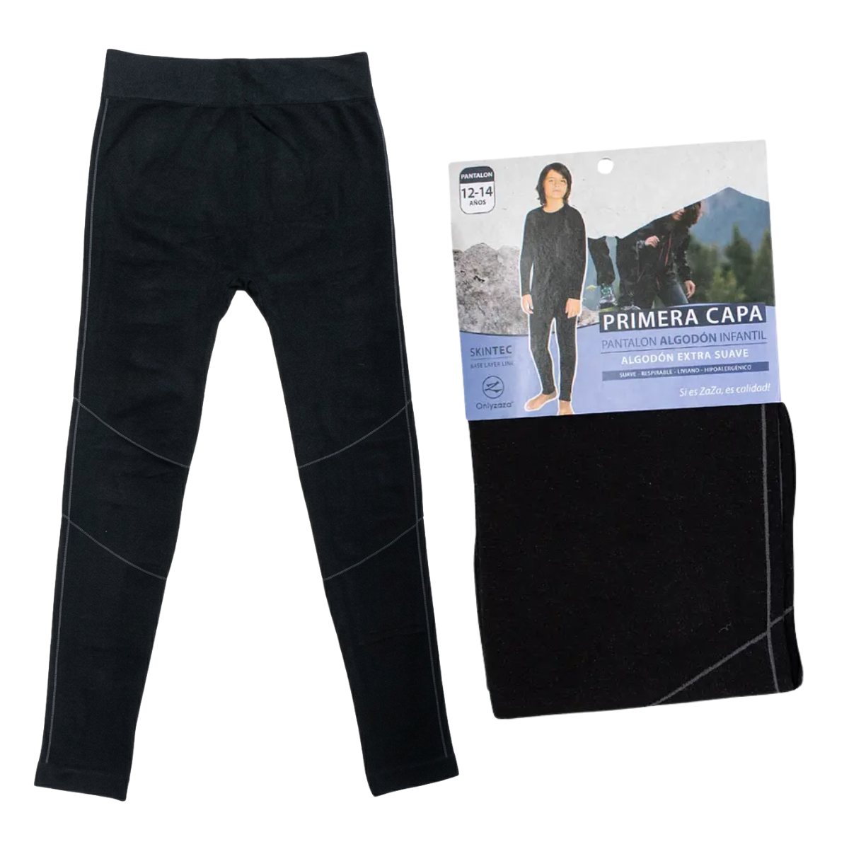 Calza Primera Capa Térmica Algodón Infantil Niños Juvenil-2