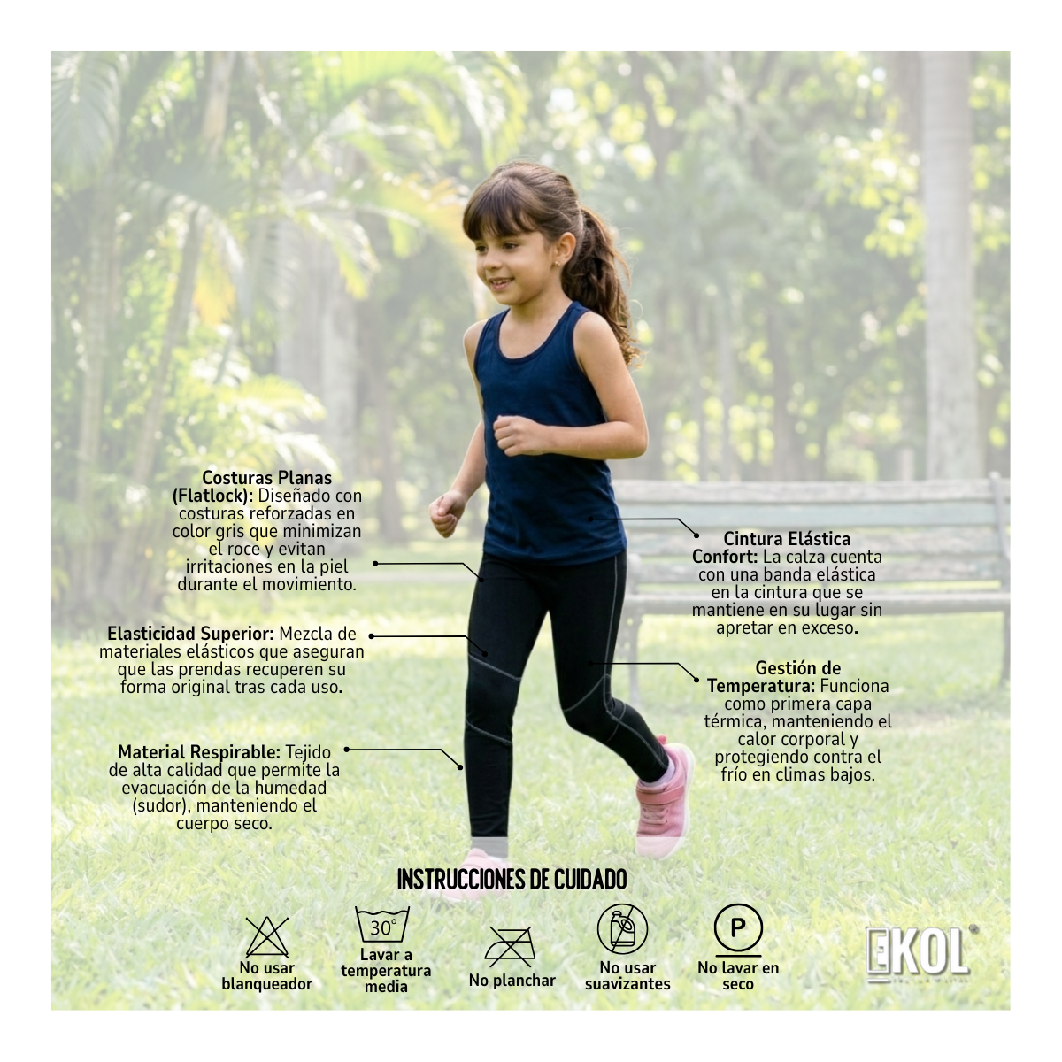 Calza Primera Capa Térmica Algodón Infantil Niños Juvenil-4