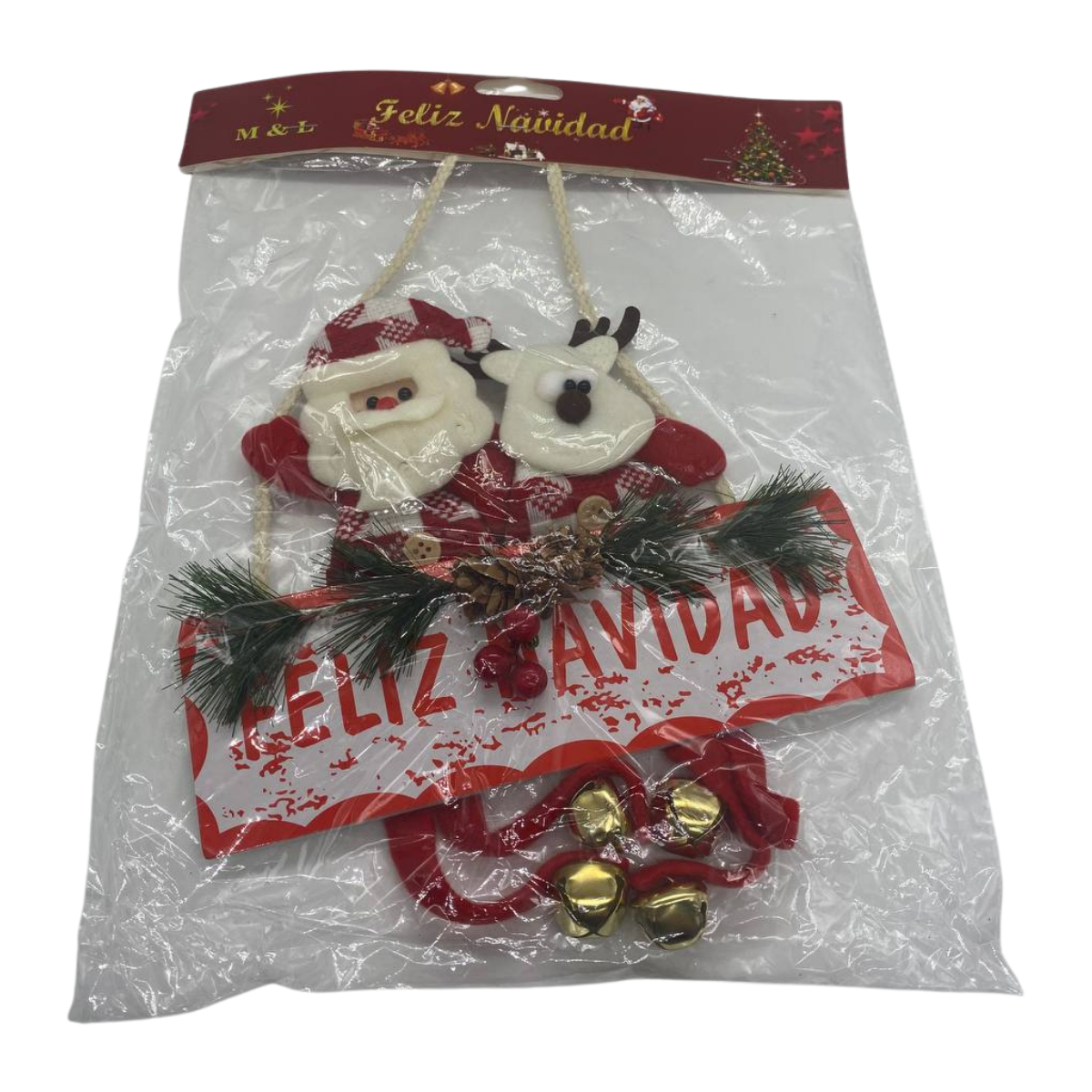 Colgante Adorno Navideño Para Puerta De Navidad Reno Navidad 2025-3