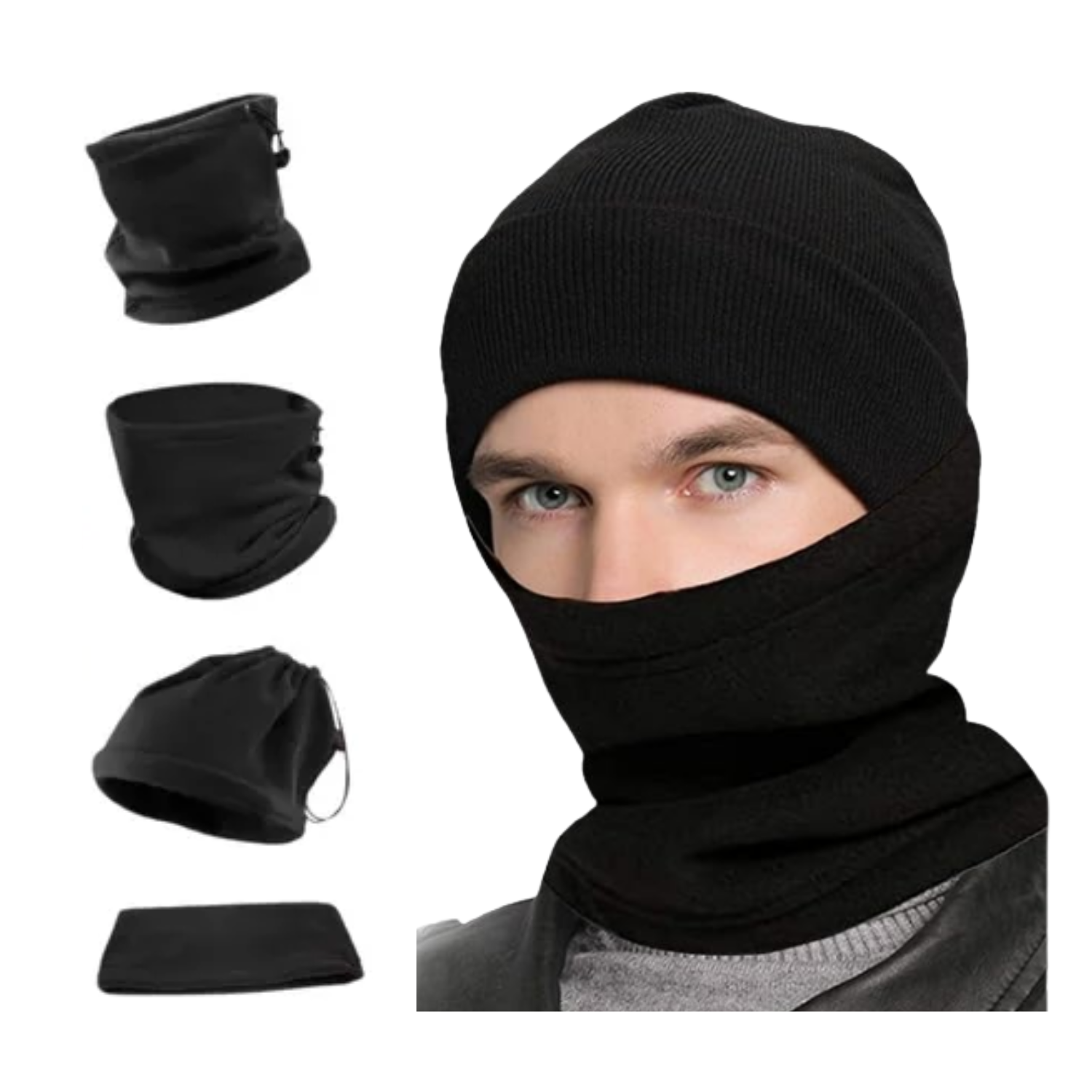 Cuello Polar Suave Calentador Cómodo Invierno-1