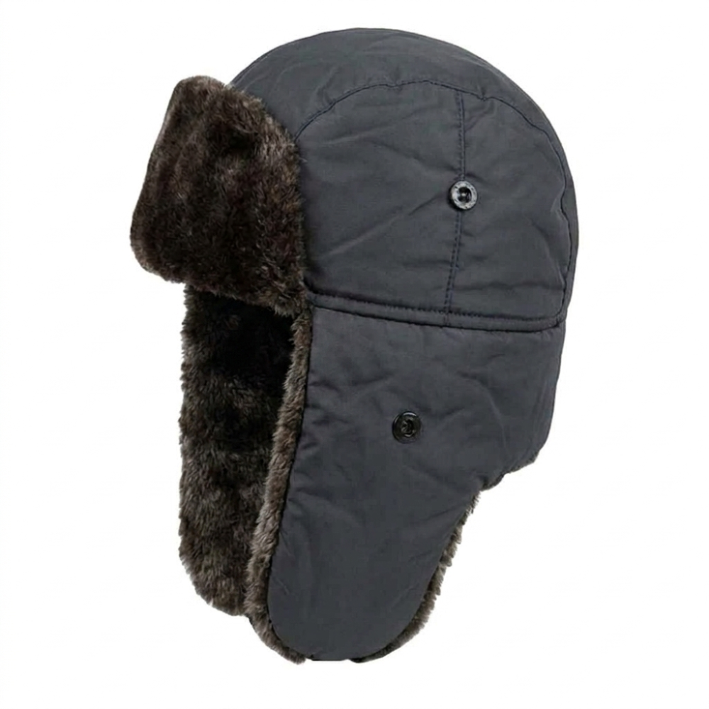 Gorro Ruso Unisex De Lona Parka Calido Termico-0