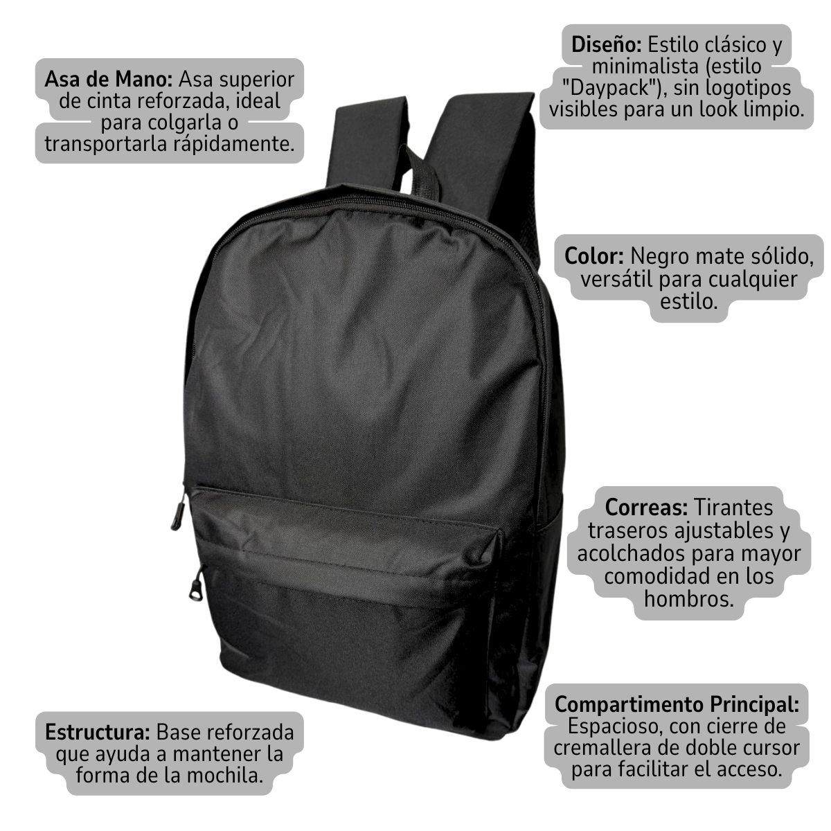 Mochila Bolso Diario Estudiantil Escolar 20l-2