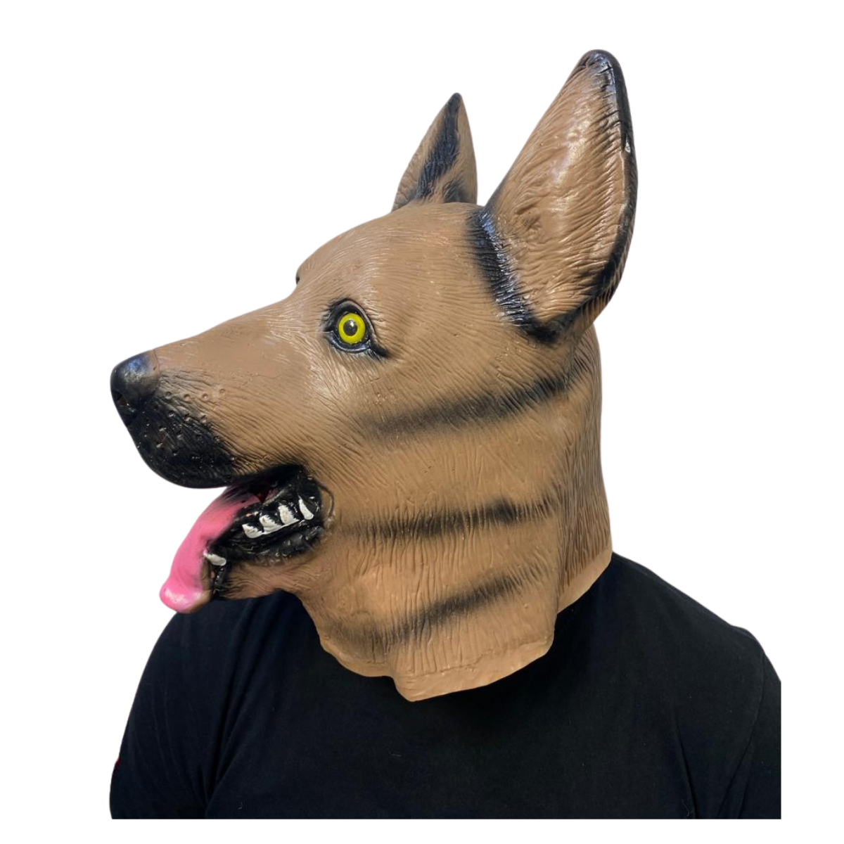 Máscara De Látex Diseño De Cabeza Perrito Halloween 2025-2