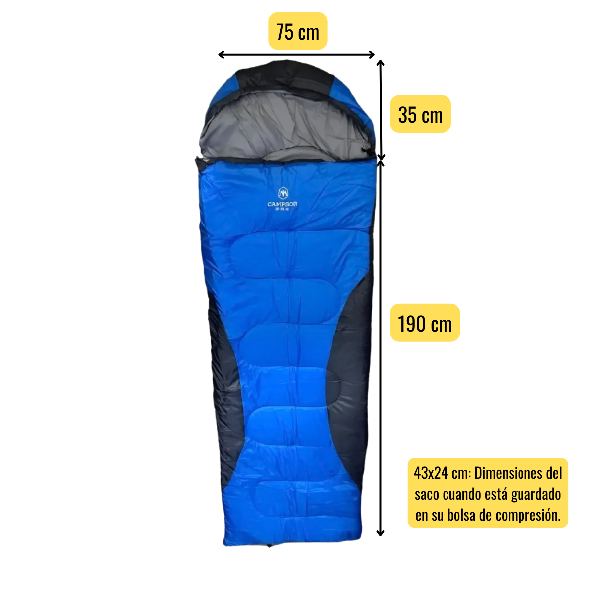 Saco De Dormir Extremo -10° + 10° Camping Trekking-6