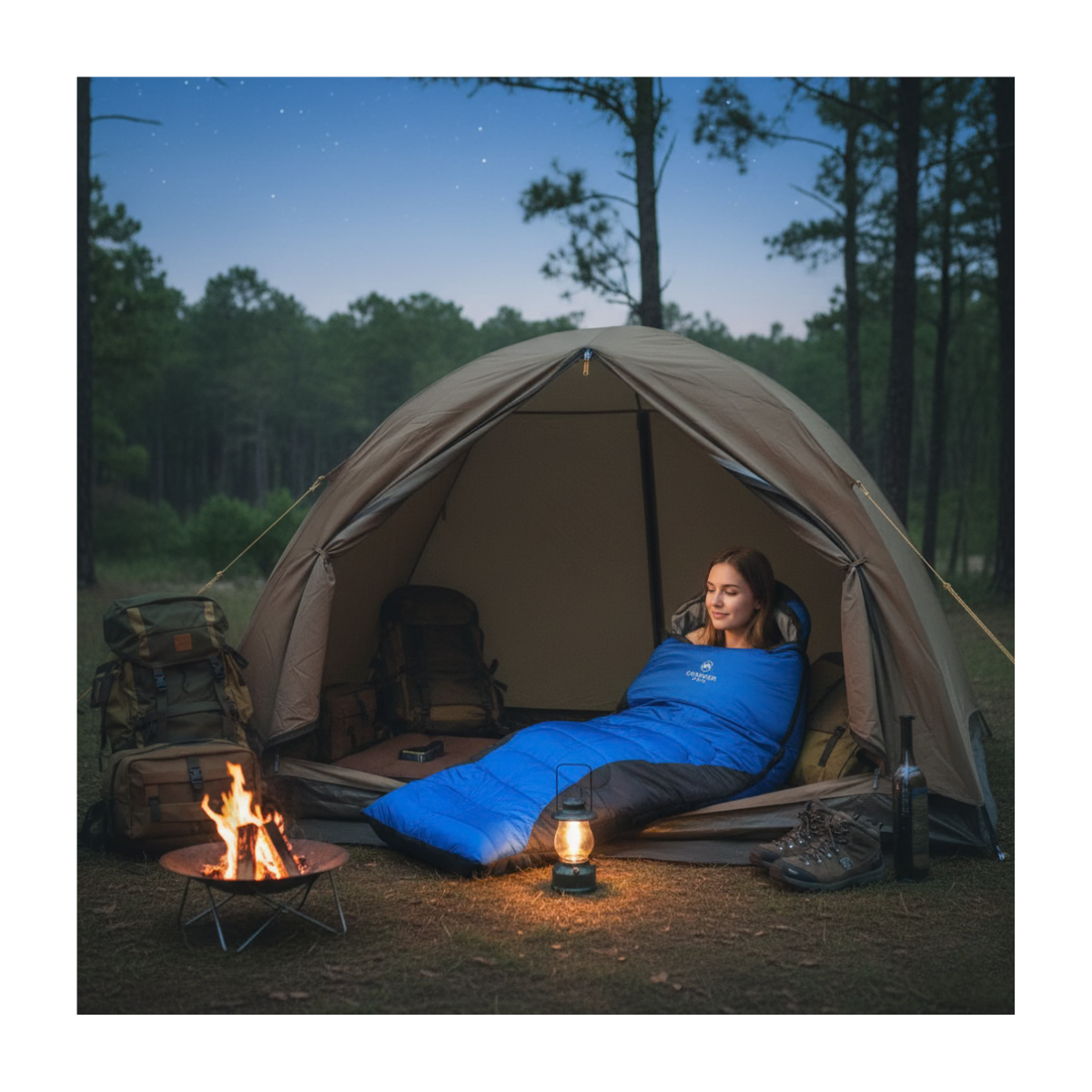 Saco De Dormir Extremo -10° + 10° Camping Trekking-7