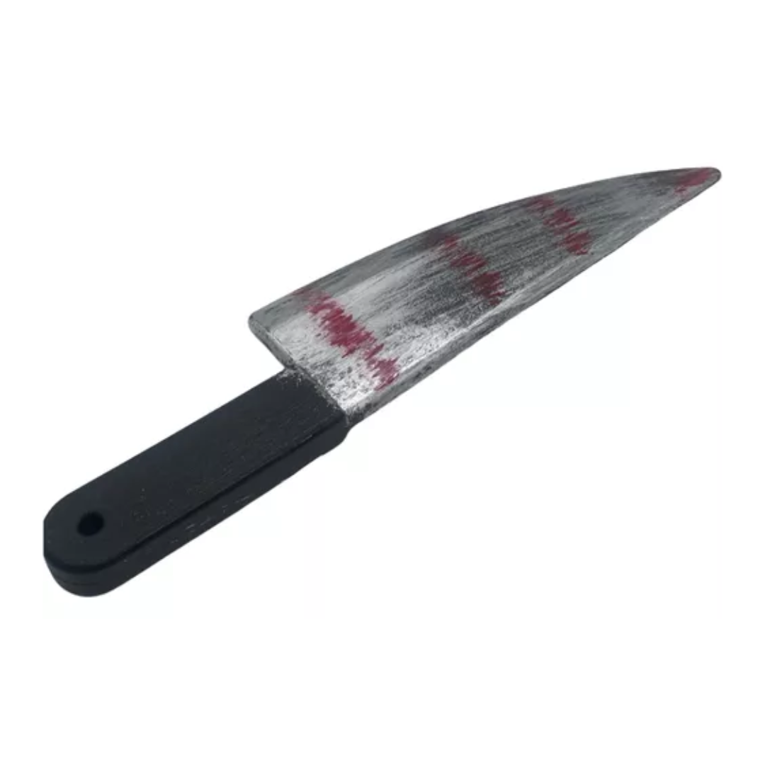 Cuchillo Machete Con Sangre Jackson Broma Falso Halloween Disfraz-1