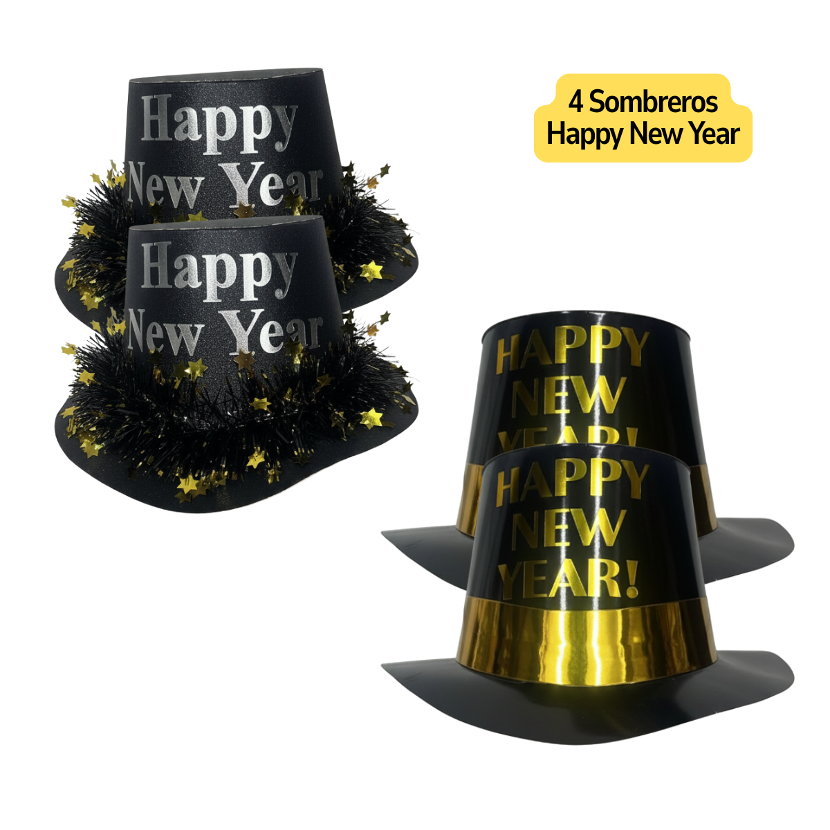 Kit Premium Cotillón Año Nuevo Con Globos 36 Piezas-6