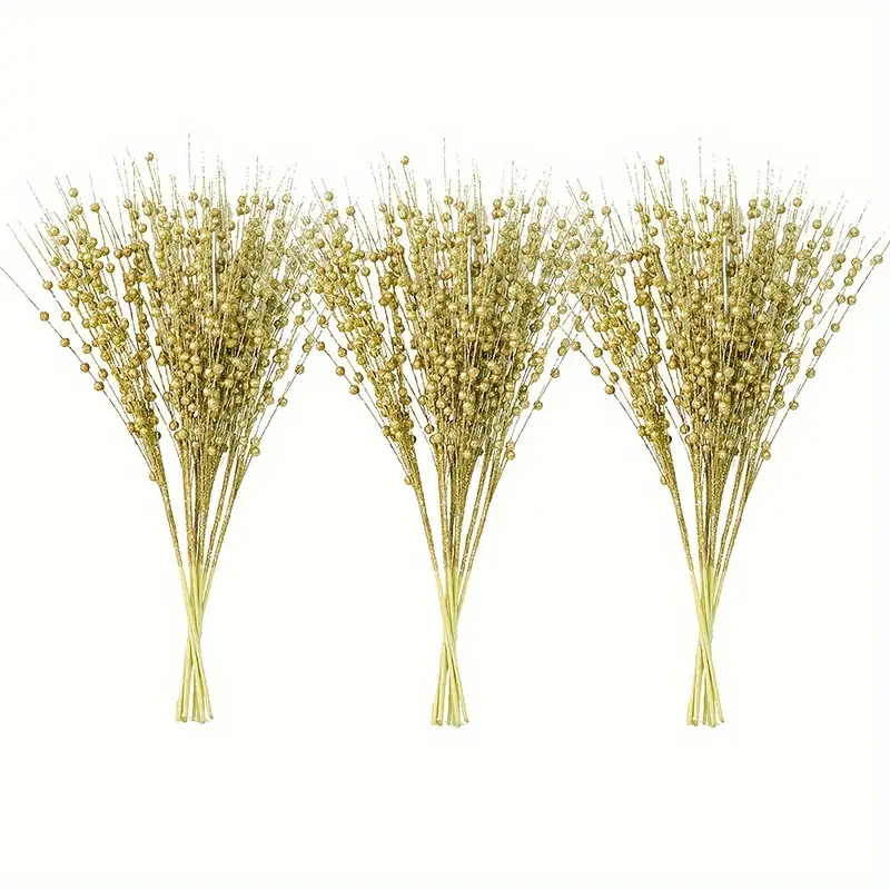 Ramas De Navidad Bayas Con Tallo De Acebo Navideño X 1 Uni-3